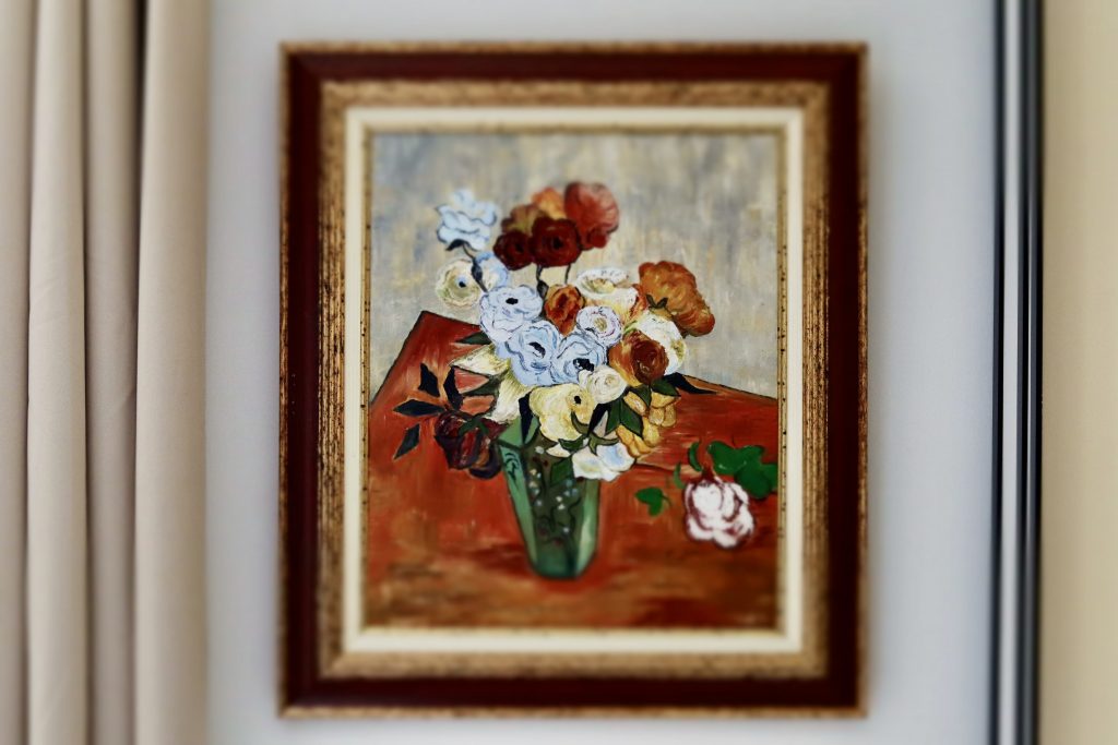 Projet Georges - cadre avec pot de fleur