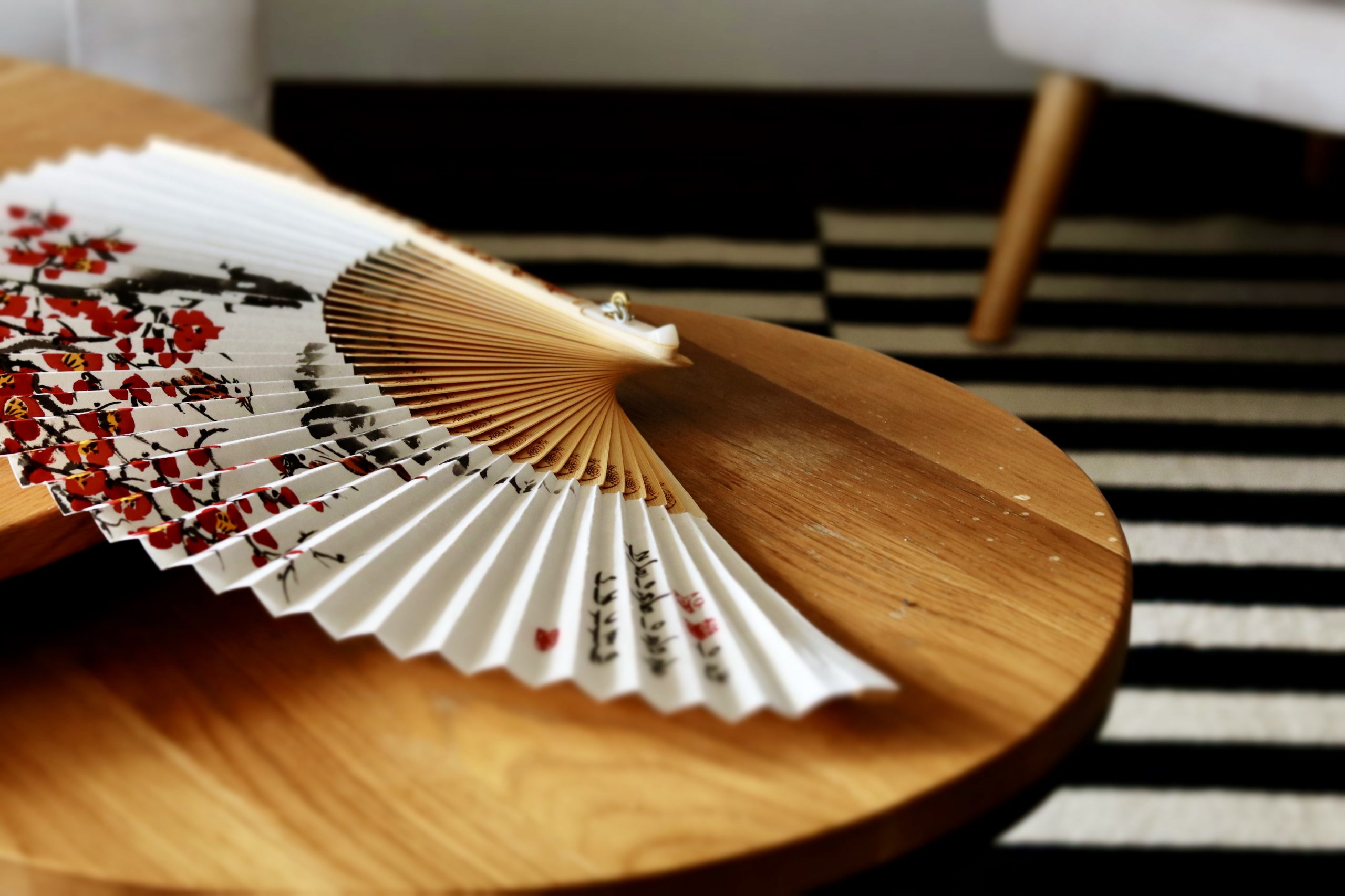 Projet Georges - table basse en bois avec éventail