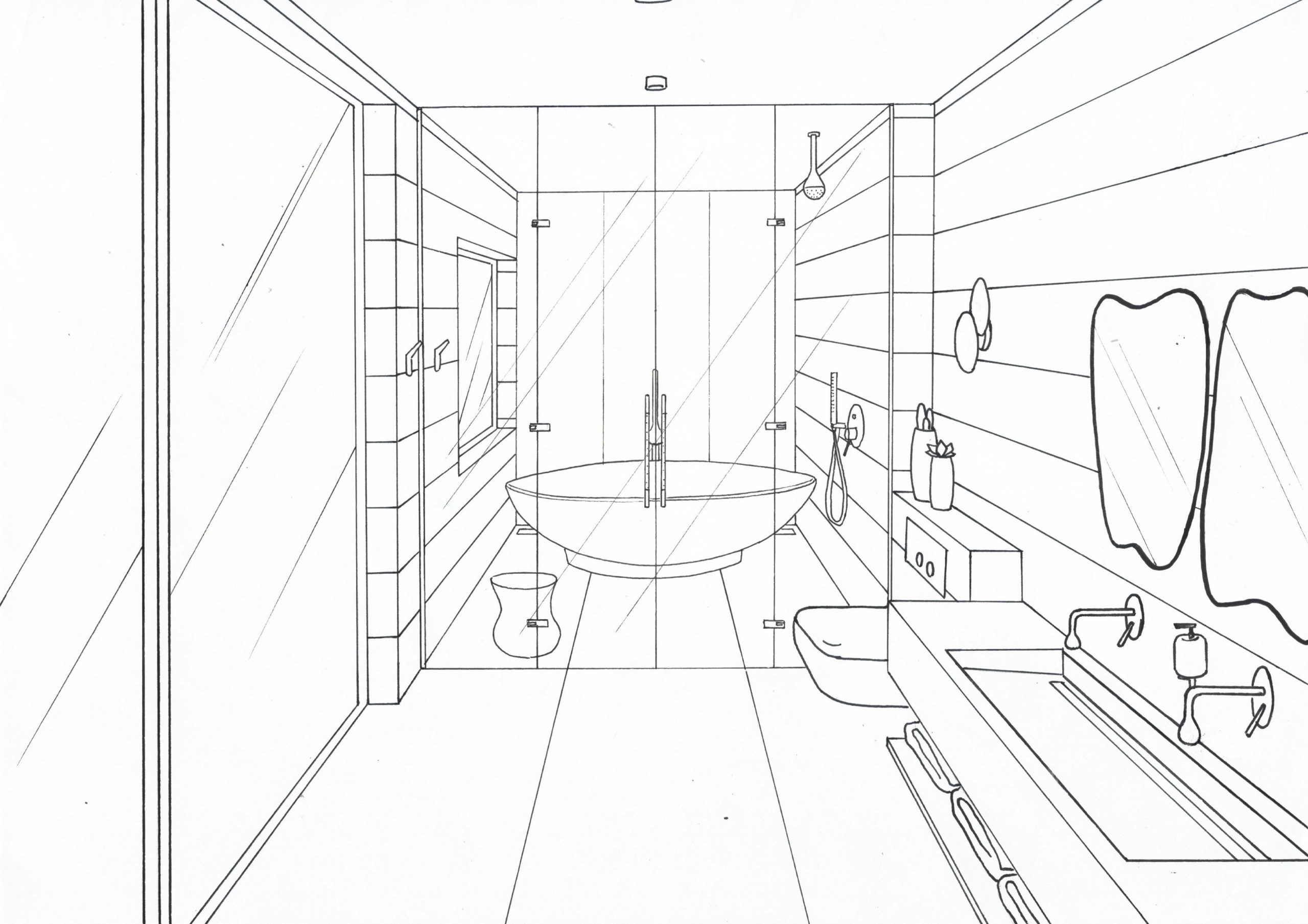 SDB Dessin d'une Salle de bain